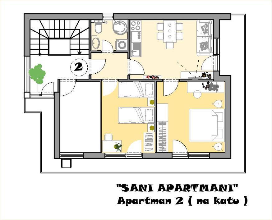 Sani Apartments Začretje Kültér fotó